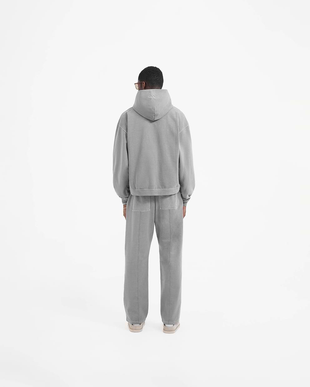 Initial Zip Hoodie - Ultimate Grey
